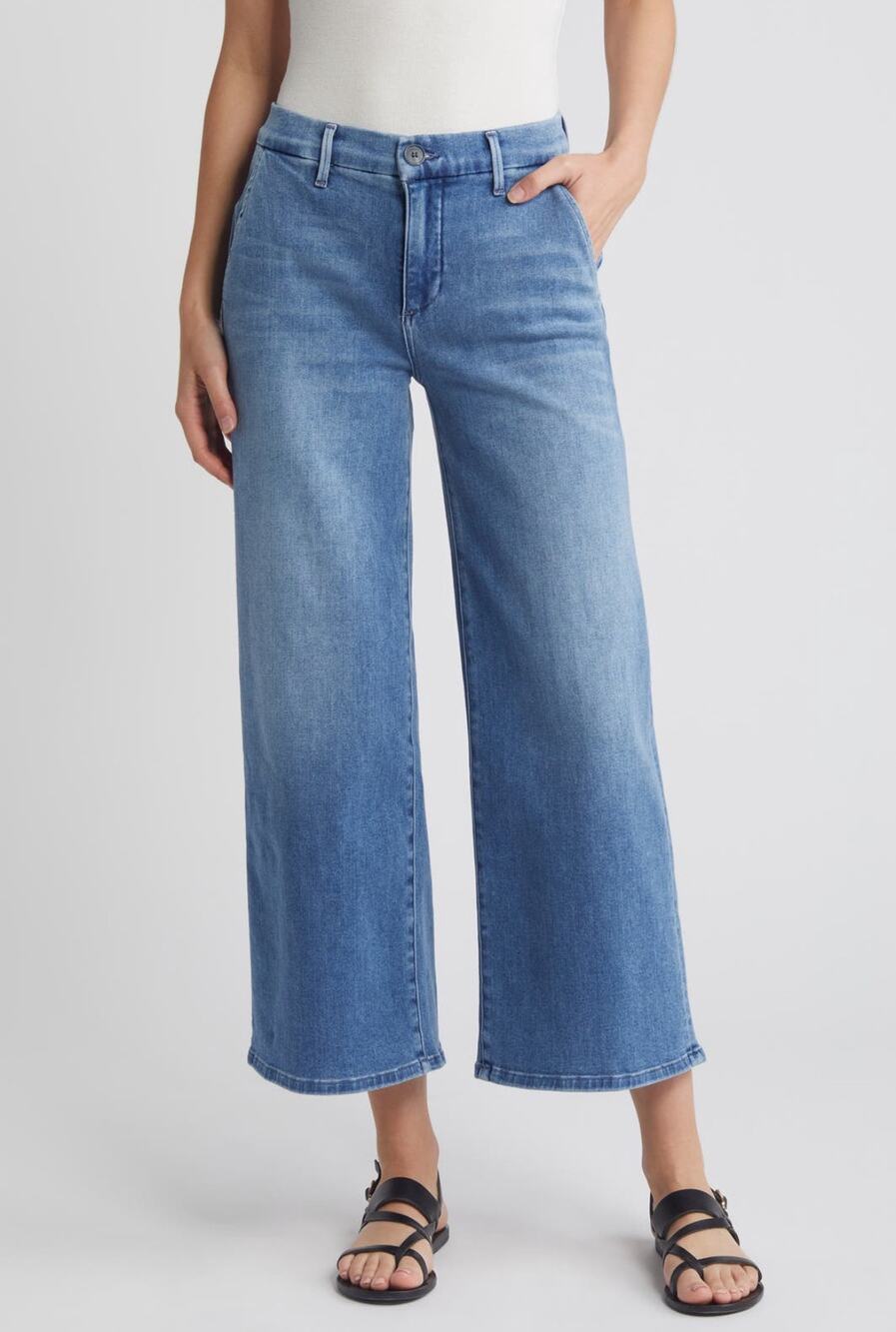 Le Jean Jude High Waist Wide Leg Trouser Jeans Denim Size 29